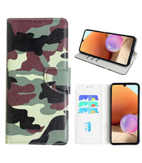 Ntech Samsung Galaxy A32 4G Bookcase met camouflage