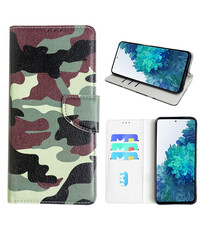 Ntech Samsung Galaxy S20 FE 5G Bookcase met camouflage