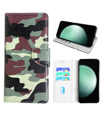 Ntech Samsung Galaxy S23 FE Bookcase met camouflage