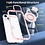 Ntech Hoesje Geschikt voor iPhone 15 Plus hoesje voor Magsafe Transparant hard case Rose Goud - kickstand Draaibare Ring Houder