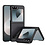 Ntech Hoesje Geschikt voor Samsung Galaxy Z Flip 7 FE - Flip 6 backcover fiber carbon - Zwart