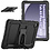 Ntech Tablet Hoes Geschikt voor Samsung Galaxy Tab A9 Plus / A11 Plus hoes Zwart - Rugged Backcover met kickstand