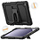 Ntech Tablet Hoes Geschikt voor Samsung Galaxy Tab A9 Plus / A11 Plus hoes Zwart - Rugged Backcover met kickstand