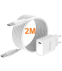 oTronica Otronica USB C Adapter 20W snellader met USB C naar USB C kabel 2M