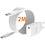oTronica Otronica USB C Adapter 20W snellader met USB C naar USB C kabel 2M Geschikt voor Samsung Galaxy Flip 6 / Fold 6 / A35 / A15 / A14 / A55 / Flip 5 / Fold 5 / S24 / S24 Ultra / S23 / S23 ultra / S21 Ultra/ iPhone 15 / 15 Pro / 15 Pro max / S20 / S23 FE