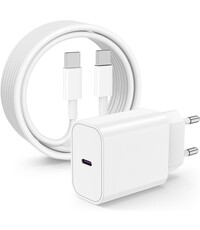 oTronica oTronica USB C Adapter 30W snellader met usb c naar usb c 1M Geschikt