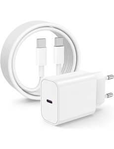 oTronica oTronica USB C Adapter 30W snellader met usb c naar usb c 1M Geschikt