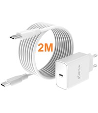 oTronica Otronica USB C Adapter 30W snellader met USB C naar USB C kabel 2M