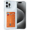 Ntech Hoesje geschikt voor iPhone 15 Pro Max hoes met kaarthouder shockproof backcover transparant