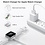 oTronica Otronica Draadloze Lader Geschikt voor Apple Watch Oplader - Snel Lader (Type C) Geschikt voor Apple Watch 1 / 2 / 3 / 4 / 5 / 6 / 7 / 8 / 9 / SE / Ultra - USB C Oplaadkabel (1 meter) - Wit