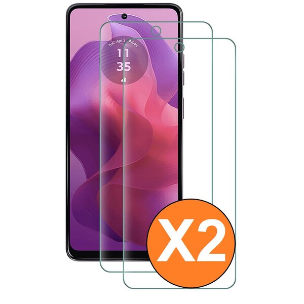 Ntech Screenprotector geschikt voor Motorola Moto G24 Power/G24/E14/G04/G04S screenprotector Beschermglas - 2 Stuks