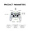 Ntech Ntech Switch Controller - Geschikt voor Switch Pro Controller/Switch/Lite/OLED met Cool RGB Crack Wit - Gaming Accesoires Turbo - Macro