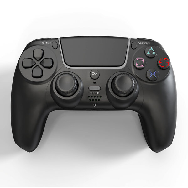 Ntech Ntech PS4 Controller Geschikt voor PS4 en PS3 - ps4 game controller Draadloos P49 - Zwart - Speaker - Audio Jack Input