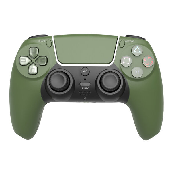Ntech Ntech PS4 Controller Geschikt voor PS4 en PS3 - ps4 game controller Draadloos P49 - Groen - Speaker - Audio Jack Input