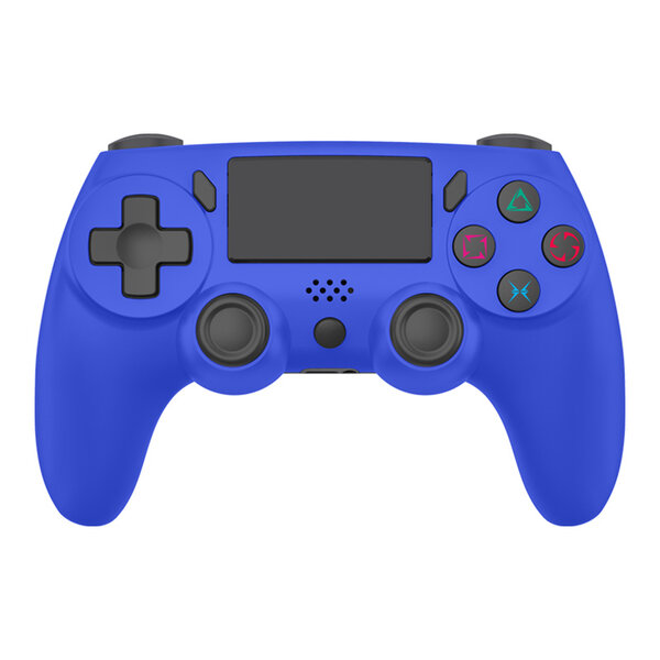 Ntech Ntech PS4 Controller Geschikt voor PS4 en PS3 - ps4 game controller Draadloos P47 - Blauw -  Audio Jack Input - Touch Sensor - Dual Trilmotoren Draadloze Controller