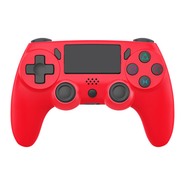 Ntech Ntech PS4 Controller Geschikt voor PS4 en PS3 - ps4 game controller Draadloos P47 - Rood -  Audio Jack Input - Touch Sensor - Dual Trilmotoren Draadloze Controller