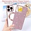 Ntech Hoesje Geschikt voor iPhone 15 Pro Magsafe hoesje Rose Goud - Lens beschermer glitter backcover