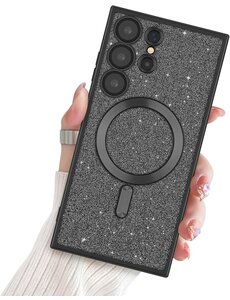 Ntech Hoesje Geschikt Voor Samsung Galaxy S23 Ultra Magsafe hoesje Zwart