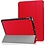 Ntech Tablet Hoes Geschikt voor iPad Air 11 2024 hoes Rood Tri Fold Tablet Case - Smart Cover