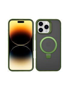 Ntech Hoesje Geschikt voor iPhone 14 Pro Max Magsafe hoesje Groen