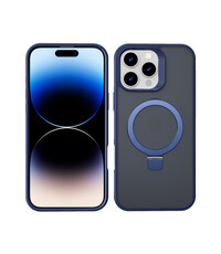 Ntech Hoesje Geschikt voor iPhone 14 Pro Magsafe hoesje Blauw