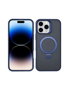 Ntech Hoesje Geschikt voor iPhone 14 Pro Magsafe hoesje Blauw