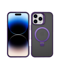 Ntech Hoesje Geschikt voor iPhone 14 Pro Magsafe hoesje Paars