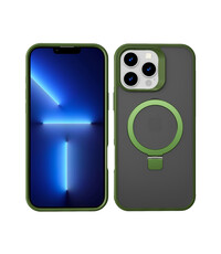 Ntech Hoesje Geschikt voor iPhone 13 Pro Max Magsafe hoesje Groen