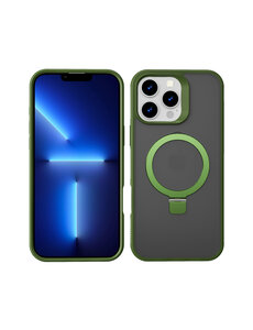 Ntech Hoesje Geschikt voor iPhone 13 Pro Max Magsafe hoesje Groen