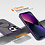 Ntech Hoesje Geschikt voor iPhone 13 Magsafe hoesje Paars -  Mat Transparant hard case - Magnetic Ring Houder hoesje