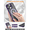 Ntech Hoesje Geschikt voor iPhone 13 Magsafe hoesje Paars -  Mat Transparant hard case - Magnetic Ring Houder hoesje