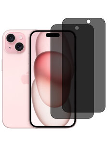 Ntech Privacy Screenprotectors Geschikt voor iPhone 15 Full screen – 2 Stuks