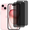 Ntech Privacy Screen protector Geschikt voor iPhone 15 screenprotectors Privacy - 2 Stuks - Full screen protector tempered glass van gehard glas