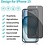 oTronica Privacy Screen protector Geschikt voor iPhone 15 - Full screen protector tempered glass van gehard glas