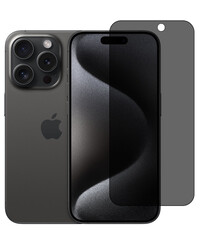Ntech Privacy Screen protector Geschikt voor iPhone 15 Pro - Full screen protector