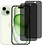 Ntech Privacy Screen protector Geschikt voor iPhone 15 Plus screenprotectors Privacy - 2 Stuks - Full screen protector tempered glass van gehard glas
