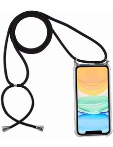 Ntech Hoesje met koord Geschikt voor iPhone 15 Pro Max Transparant Shockproof