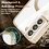 oTronica oTronica Hoesje aanstellen voor Samsung Galaxy S22 met Magnetisch Ring en Camera Lensbeschermer - backcover – Transparant/Goud
