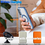 oTronica oTronica Hoesje aanstellen voor Samsung Galaxy S22 Plus met Magnetisch Ring en Camera Lensbeschermer - backcover – Transparant/Bluaw