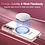 oTronica oTronica Hoesje aanstellen voor Samsung Galaxy S22 Plus met Magnetisch Ring en Camera Lensbeschermer - backcover – Transparant/Rosegoud