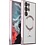 oTronica oTronica Hoesje aanstellen voor Samsung Galaxy S22 Ultra met Magnetisch Ring en Camera Lensbeschermer - backcover – Transparant/Rosegoud