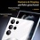 oTronica oTronica Hoesje aanstellen voor Samsung Galaxy S22 Ultra met Magnetisch Ring en Camera Lensbeschermer - backcover – Transparant/Zwart