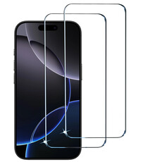 Ntech Tempered glass Geschikt voor iPhone 16 Pro Max Screenprotectors - 2 stuks