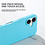 Ntech Hoesje Geschikt voor iPhone 16 Plus – Zacht siliconen liquid backcover – Licht Blauw