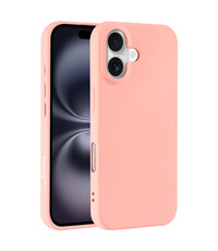 Ntech Hoesje Geschikt voor iPhone 16 Plus – Zacht siliconen backcover – Licht Roze