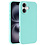 Ntech Hoesje Geschikt voor iPhone 16 Plus – Zacht siliconen liquid backcover – Mint Groen