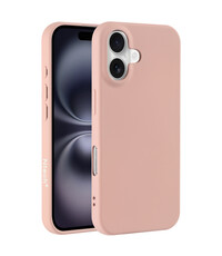 Ntech Hoesje Geschikt voor iPhone 16 Plus – Zacht siliconen backcover – Pink Sand