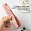 Ntech Hoesje Geschikt voor iPhone 16 Plus – Zacht siliconen liquid backcover – Pink Sand