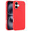 Ntech Hoesje Geschikt voor iPhone 16 Plus – Zacht siliconen liquid backcover – Rood