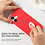 Ntech Hoesje Geschikt voor iPhone 16 Plus – Zacht siliconen liquid backcover – Rood